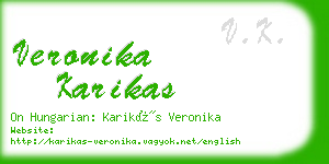 veronika karikas business card